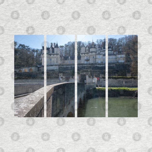 The Castel of Usse is a 15th-century castle in the Centre-Val de Loire. Sunny winter day by fabbroni-art